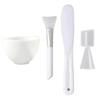 Set with Facial Treatment Mask Make-up Mixing Tool with Bowl Stick Brush Measuring Spoon4 Piece Set