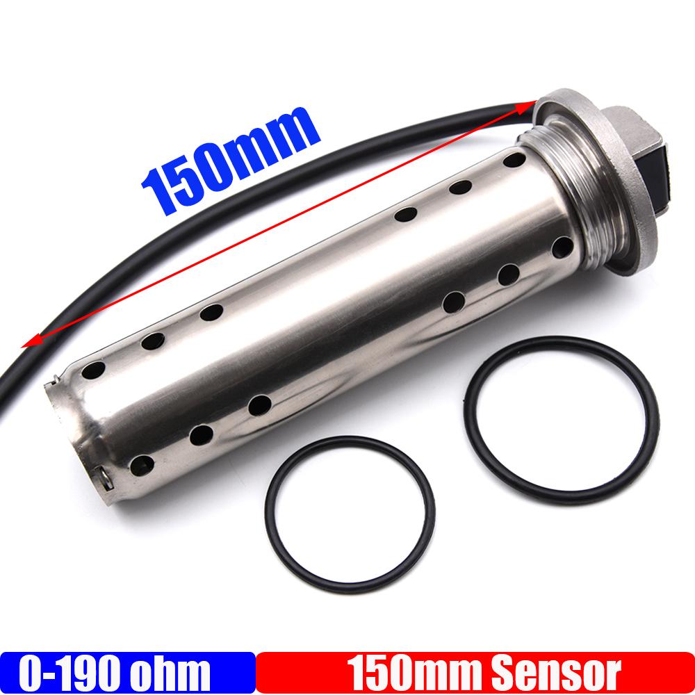 Digital 52mm Sewage Level Gauge with Alarm Red LED 0-190OHM Holding Tank Gauge Sewage Level Sensor 100-500mm Auto Marine Custom