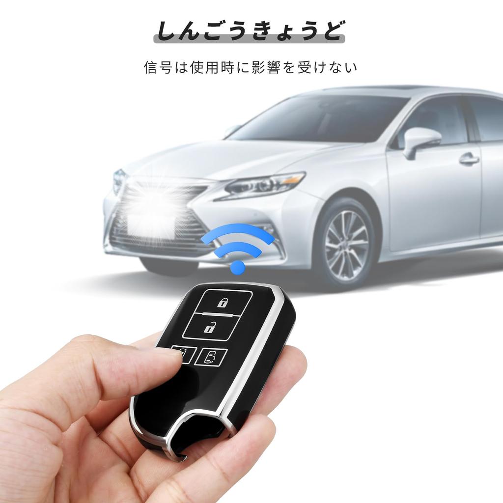 OFFCURVE Hiace Key Case for Toyota Cars, 4 Buttons, Slide Both Sides, HIACE200 Series,