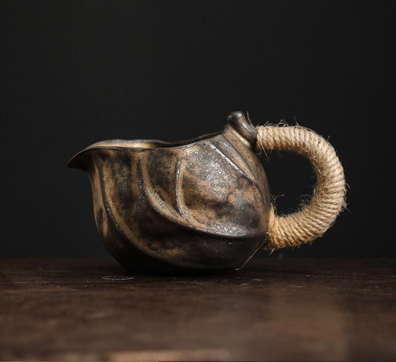 

200ML Coarse Pottery Rock clay Public Cup Ceramic Chahai Cup Kung Fu Tea Accessories Tea Infusers Sharing Cup Tea Dispenser 200ml