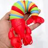 3D Articulated Stretch Lobster Stress Reliever Hand Toy, Sensory Fidget Toy for Adults and Kids, Pressure Relieving Desk Toy