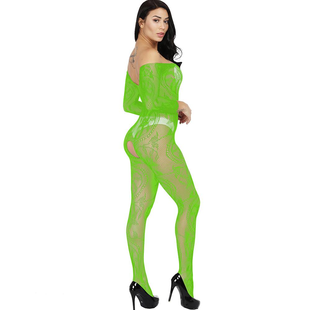 Sexy Underwear Online Sexy One-piece, Neck-hanging One-piece Stockings, Open-ended Hollowed Out On All Sides