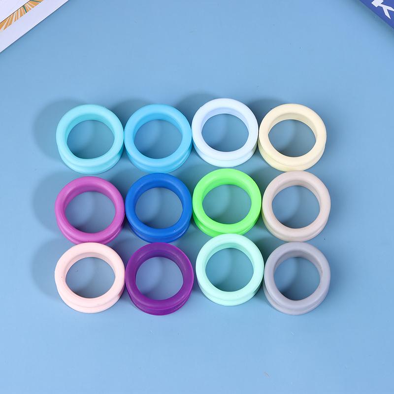 5Pcs Barber Hair Shears Grooming Scissor Protector Cutting Curved Thinning Shears Finger Ring Grip Inserts Ring For Salon Barber