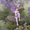 Flower Fairy Ornaments, Beautiful And Fine Carving Figurines, Resin Sculpture for Home Patio Balcony Garden