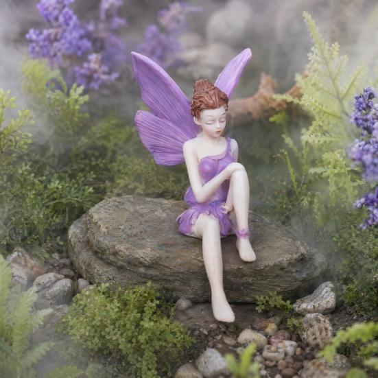 Flower Fairy Ornaments, Beautiful And Fine Carving Figurines, Resin Sculpture for Home Patio Balcony Garden