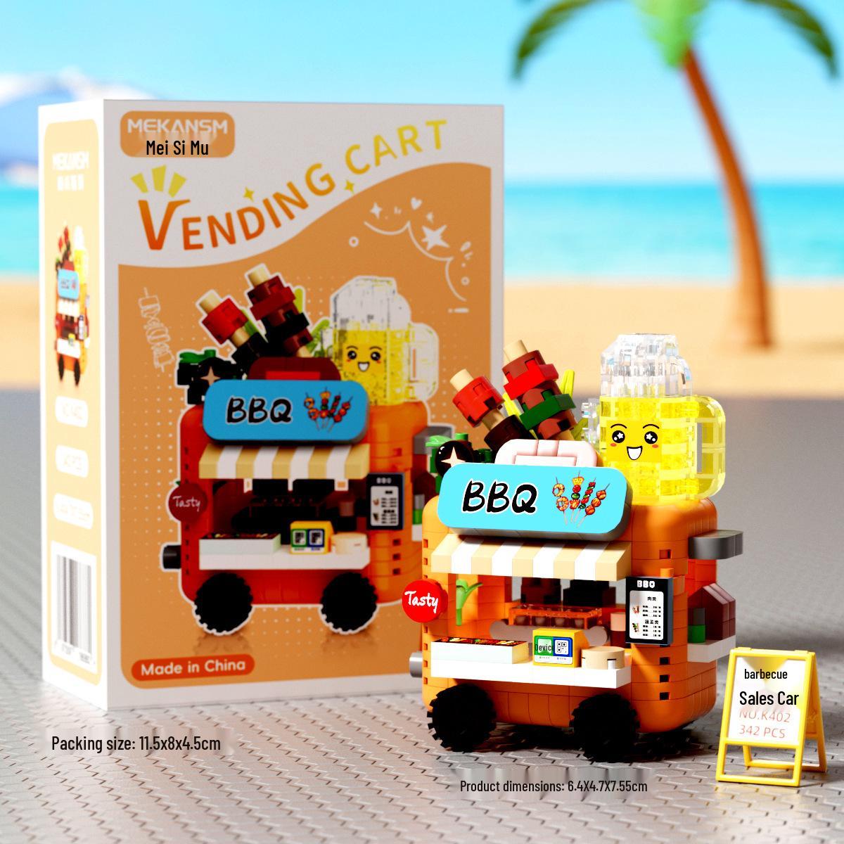 Mechanism Micro-Particle Building Blocks - Kids Street Scene Model Puzzle Toy