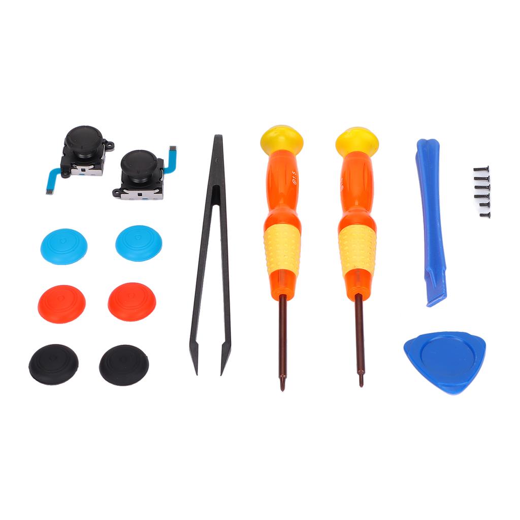 19pcs Repair Joystick Replacement Tool Kit Multifunction Gamepad Repair Tools for SW Game Controller