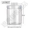 Transparent Plastic Sealed Jar for Chili Sauce, Small 6580PET Empty Food Bottle