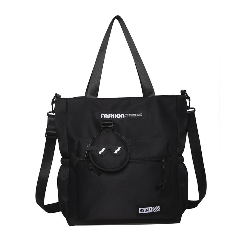 Large Capacity Bag Female Commuter Tote Bag Student Class Crossbody Bag Men's Nylon Bag