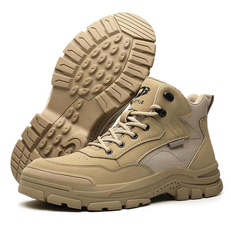 Anti Splash Water Safety Shoes Men Wear Resistant Work Boots Steel Toe Shoes Puncture-Proof Protective Shoes Security Sneakers