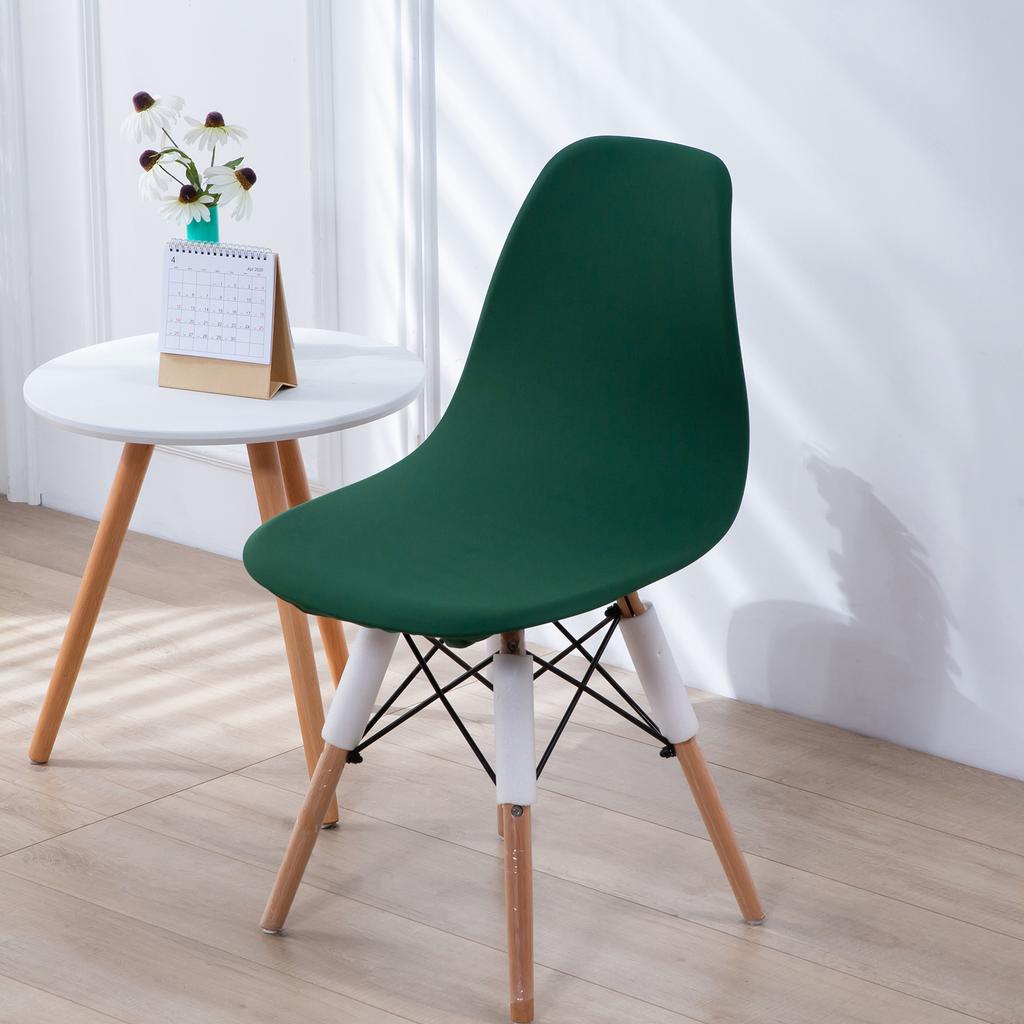 1pc Luxurious Elastic Fiber Fabric Eames Chair Cover Antifouling Removable Chair Slipcovers For Wedding, Dining Room