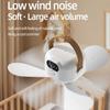 Wireless Remote Control Lighting Ceiling Fan Usb Bedside Dormitory Small Hanging Portable Night Light Electric Fan