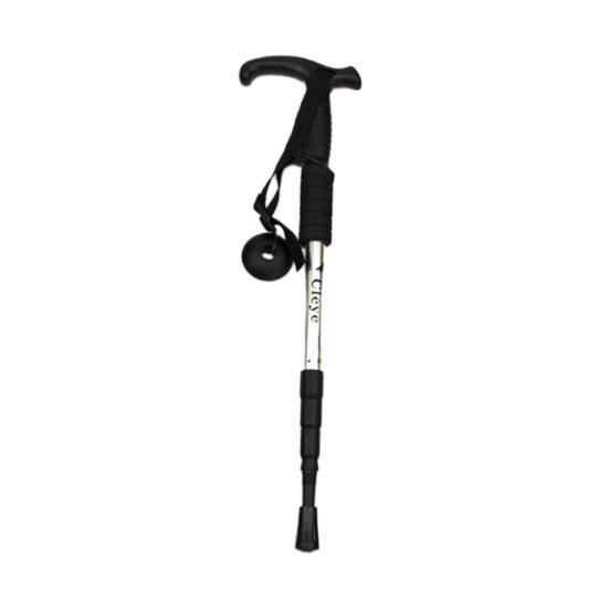 Aluminum Alloy Retractable Anti-Shock Walking Stick Outdoor Trekking Hiking Cane