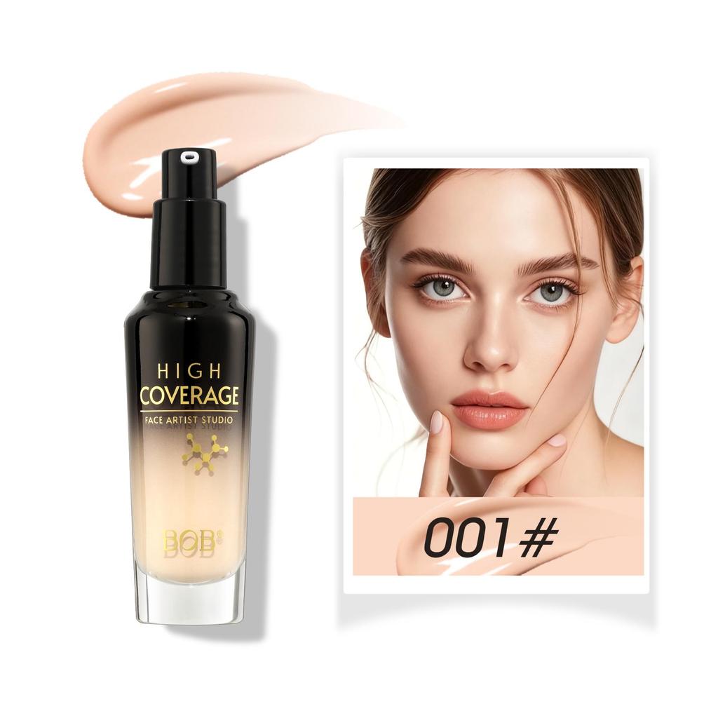Cosmetics BOB Foundation entfernt kein Make-up, spendet Make-up Feuchtigkeit, ist leicht und geschmeidig, klumpt nicht, natürliche Abdeck-Foundation