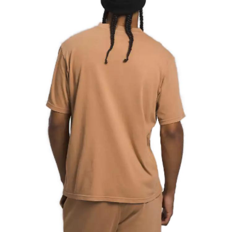 The North Face T-Shirts Men's Brown Crew Neck Moderate Straight Fit NF0A812K-LIK
