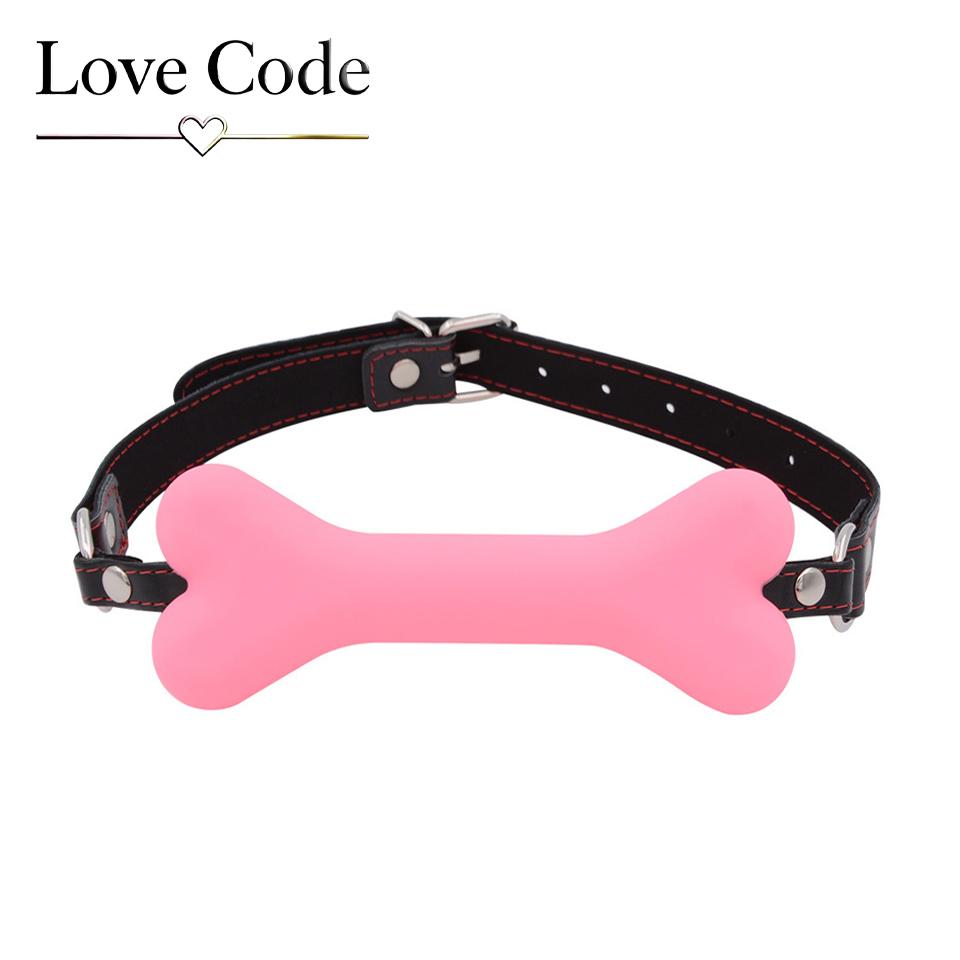Adult Toys Dog Bone Mouth Gag Sm Sextoy Exotic Accessories Sex Toys For Women Soft Safety Silicone BDSM Adult Games BDSM