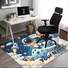 1PC Custom Name Space Astronaut Birthday Theme Floor Mat Ideal for Living Room, Game Rooms, Office, Bedroom,Floor Mat Playful Design