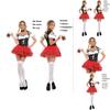 Hochwertiges Oktoberfest Bier Kellnerin Dirndl Outfit Ideal für Themenpartys