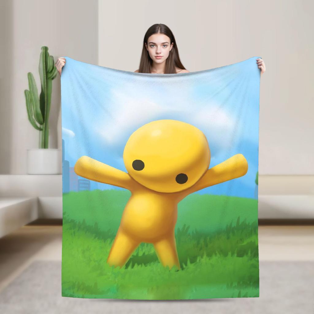 Wobbly Life Sandbox Game Blanket Quality Soft Warm  Throw Blanket Winter Camping Outdoor Fluffy Bedspread