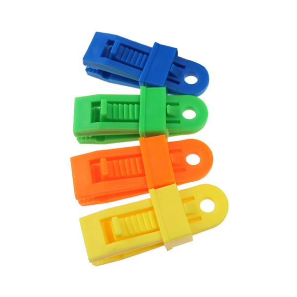 4Pcs//set Tents awning wind rope clamp awnings outdoor camping plastic clip towr
