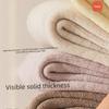 Female Autumn and Winter Pure Color with Thick Warm and Cold Feet Wool Wool Wool Socks