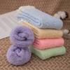Foot Glue, Anti Slip Socks, No Shedding Hair, Coral Fleece Socks, Slipper Socks, Women's Socks, Middle Tube Socks