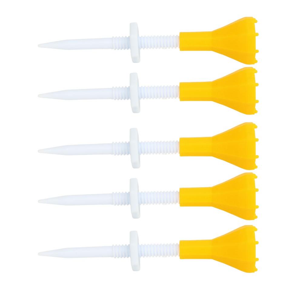 5pcs Plastic Adjustable Golf Tee Adjustable Height Golf Training Aid Indoor Outdoor