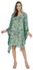 Moomaya Women  s Short Hoodie Kaftan Loose Tunic Kimono Sleeve Mini Beach Cover Up