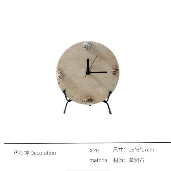 Luxury Modern Desk Clock - High-End Tabletop Art Ornament for Office, Study Room, Bookshelf & Sample Room, Elegant Timepiece Decor