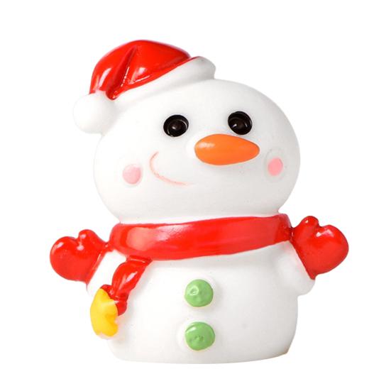 

Рождественская фигурка Экологичный мультяшный дизайн Изысканная смола Рождественский микро-пейзаж Орнамент для украшения 10