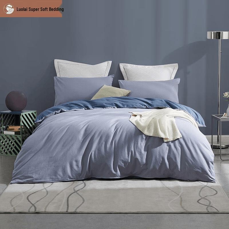 Luolai Norman Super Soft Pure Cotton 4-Piece Bedding Set