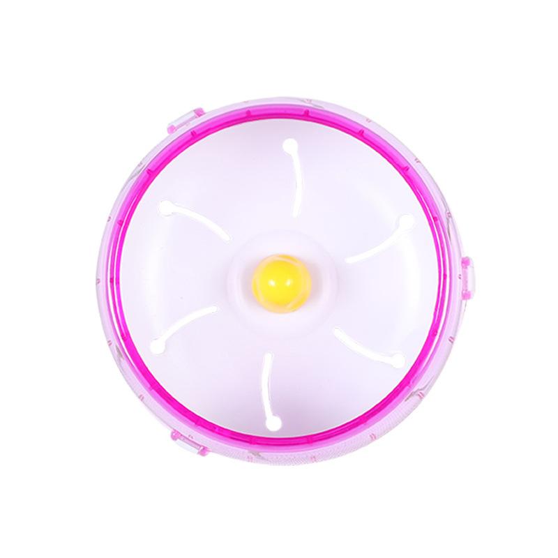 

Hamster running wheel 21cm silent wheel roller golden bear hedgehog running wheel hamster sporting goods 14cm17cm 12cm рожевий