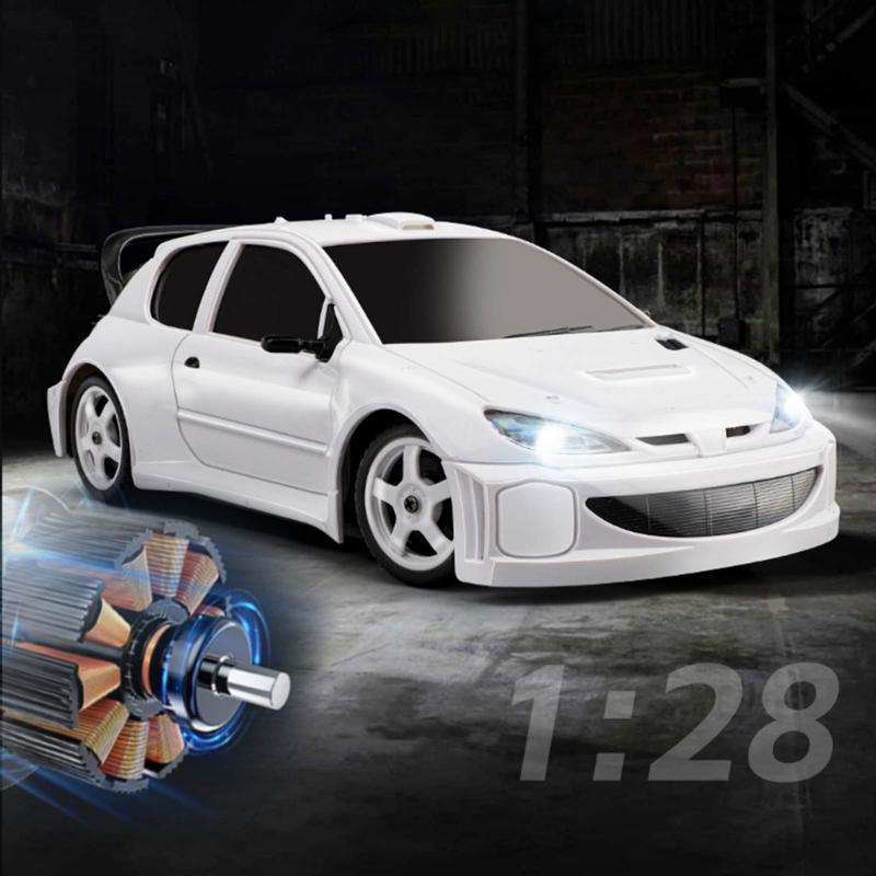 1/28 Remote Control Drift Car 4Wd High Speed Racing Toy with Led Lights for Kids and Adults