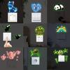 Glow-In-The-Dark Switch Sticker Frog Cat Design Self-Adhesive Removable Pvc Switch Decoration For Home, Bathroom, Bedroom