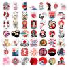Cartoon Fantasy Japanese Stickers Traditional Elements DIY Kids Toy Gift Decal for Phones Laptops Luggage Decorative Waterproof