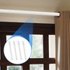 4PCS Expandable Curtain Rods Hardened PVC Substance Modifiable Length for Bathroom and Home styling