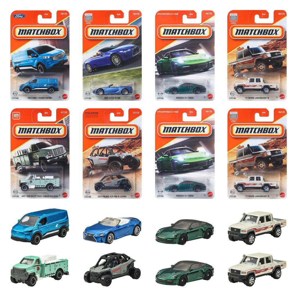 Matchbox Basic Cars Assortment 24 Miniature Vehicles Ages - (Box Set) - 3+ - Multi-color (30782-987D)