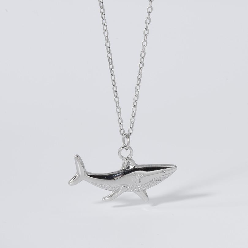 O Chain Around Neck Necklace Waterproof Stainless Steel Conch Shell Starfish Pendant Necklaces For Women Men Accessories Jewelry