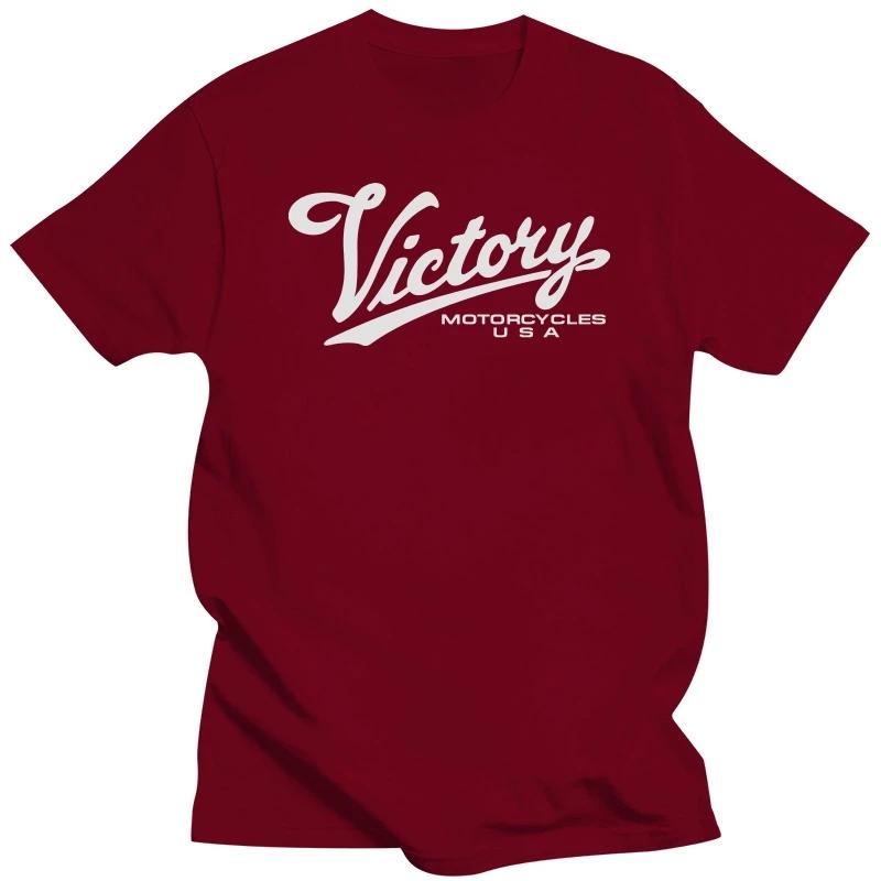 Letní Harajuku Vlastní Tričko Těžká Váha Victory Motorcycles USA Fanoušci Vintage Retro Tričko Vintage Tričko Unisex 2stranný Dotisk