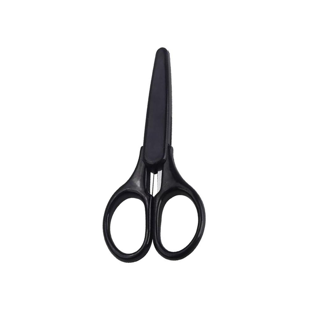 Compact Stainless Steel Office Scissors - Ideal for Paper, Crafts, Household, & Student Use