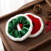 Soft Christmas Velvet Hair Scrunchie Elastic Hair Ties Hair Ring Plush Hair Bands  Holiday