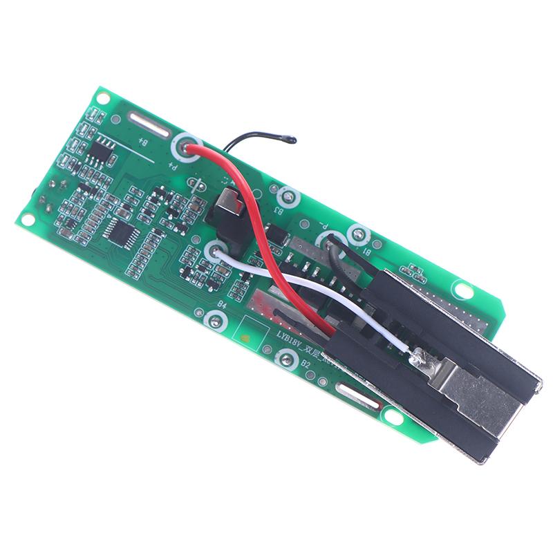

Li-Ion Battery Charging Protection Circuit Board Pcb For Ryobi 20V P108 P103 Rb18L4 Power Tools Battery зелений