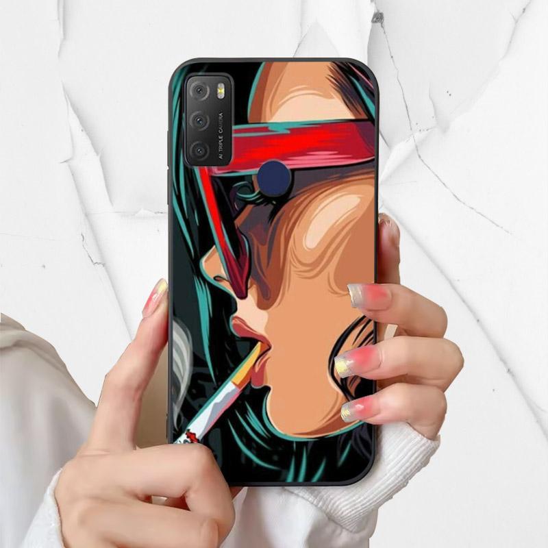 For Alcatel 1S 2021 Case 6025H 6025D Fashion Silicone Soft TPU Phone Cover For Alcatel 1 S 2021 1S(2021) Case Funda Coque Bumper