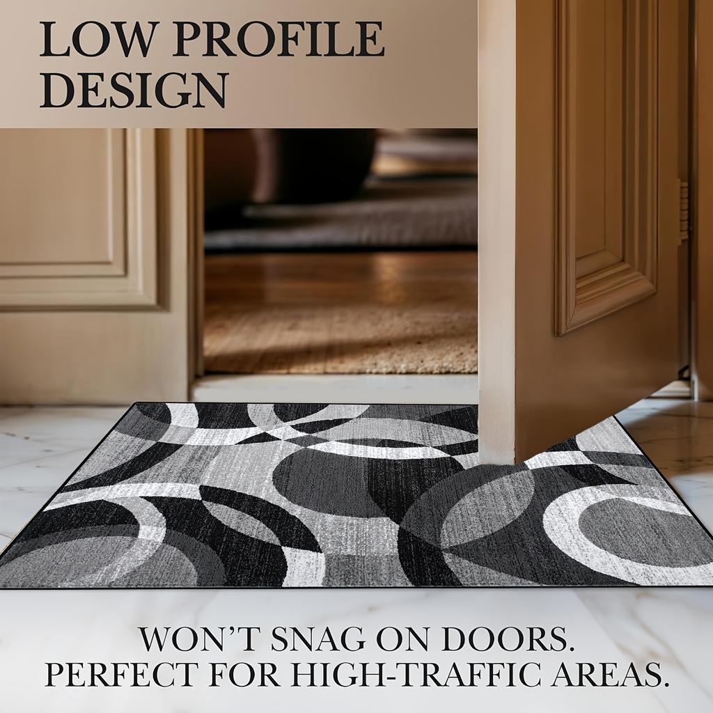 1 stk Gulvmatte med geometrisk mønster Moderne Kjøkken polyesterteppe Sklisikker Fargerik Innendørs Teppe, For Hjem Bad Soverom Stue Dekor