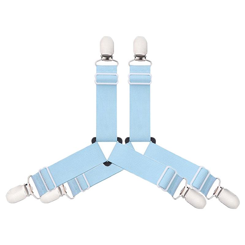 1-4Pcs Bed Sheet Elastic Grippers Belt Fastener Bed Sheet Clips Mattress Cover Blankets Holder Home Textiles Home Living Gadgets