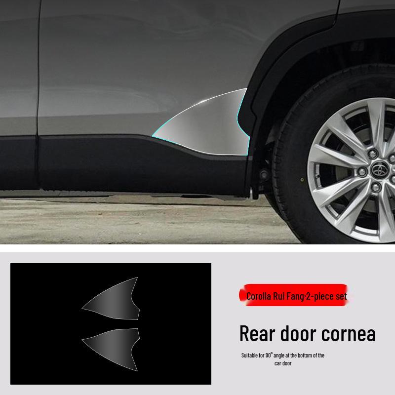Protector de Ușă TPU Corolla Cross: Film anti-zgârieturi pentru triunghiul față și cel din spate
