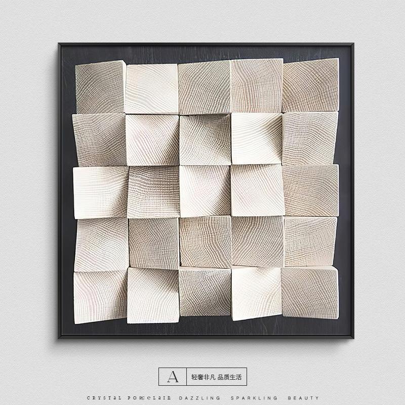 Abstract Restaurant Decorative Painting Modern Geometric Living Room Wall Art 3D Wall Mural Sofa Background Interior Decoration