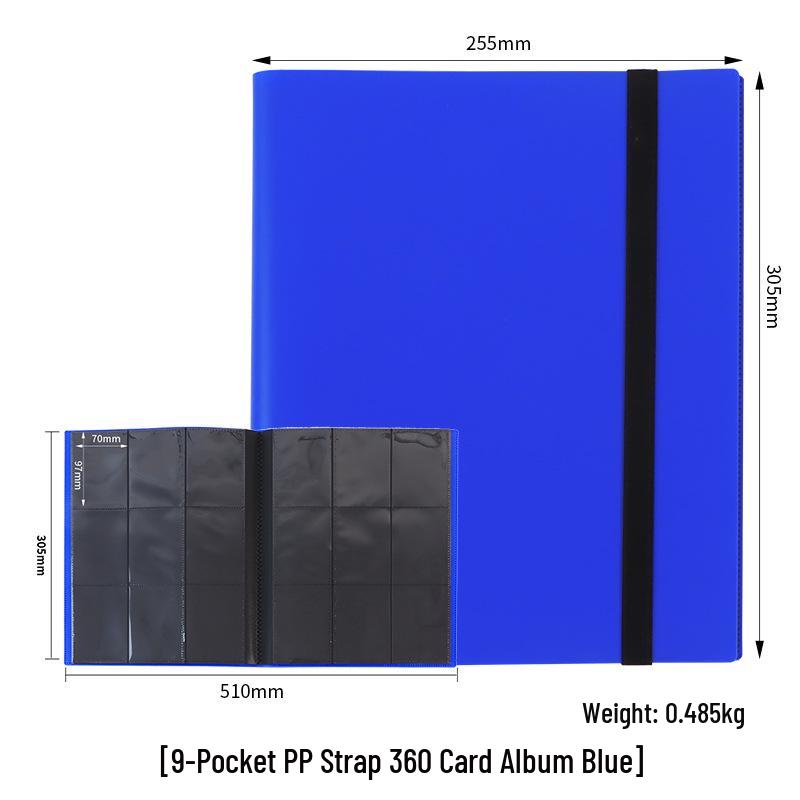 9-Grid Large Capacity 360 Card Slots Album for Game and Ultraman Cards