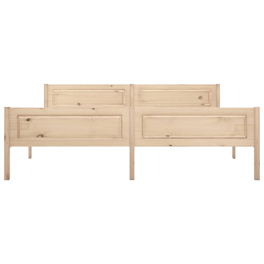 Solid Pine Wood Bed Frame 180 x 200 cm