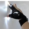 LED Flashlight Fishing Gloves - Luminous Finger Lamp for Night Fishing and Repairs